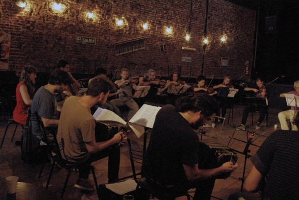 Orquesta Escuela de Tango Emilio Balcarce 2014 at Cafe Vinilo